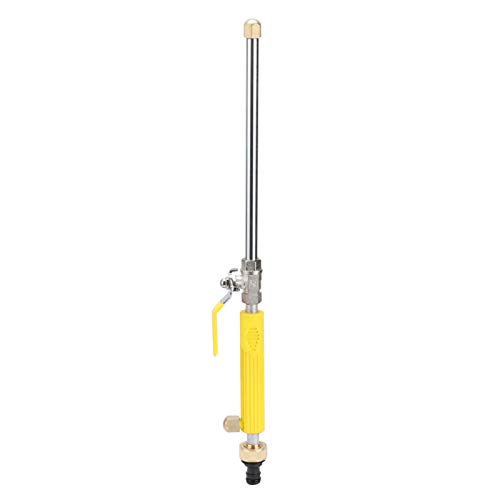 Washer Spray Head, Spray Rod, with Switch Valve Washer Nozzle, Long Distance Car Cleaning Tool for Garden Irrigation(Yellow)