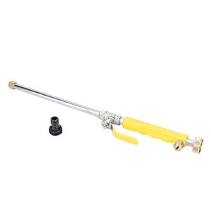 Washer Spray Head, Spray Rod, with Switch Valve Washer Nozzle, Long Distance Car Cleaning Tool for Garden Irrigation(Yellow)