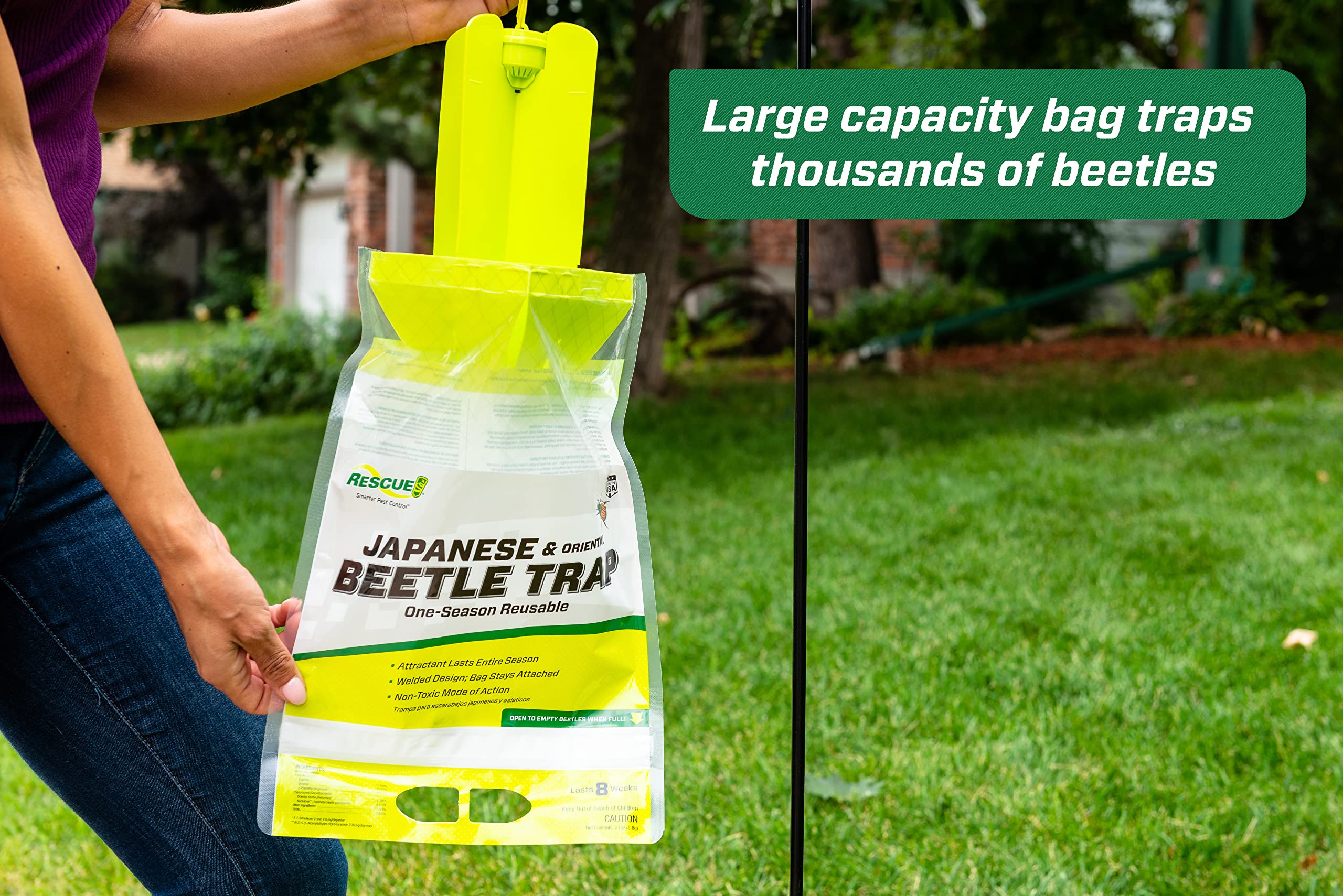 RESCUE! Japanese Beetle Trap – Reusable Bag