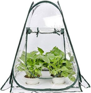 porayhut pop up greenhouse cover flower house mini gardening plant flower sunshine room room,backyard pvc greenhouse cover for cold frost protector gardening plants