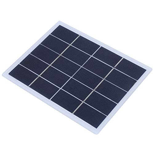 Solar Panel, 3W 5V Polycrystalline Silicon Solar Panel DC Output Charger Battery Outdoor Garden Light