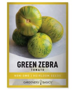green zebra tomato seeds for planting heirloom non-gmo seeds for home garden vegetables makes a great gift for gardening by gardeners basics