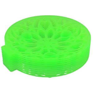 7penn watermelon support stand – 10pk green plastic melon cradle supports for watermelons, pumpkins, melons, and squash