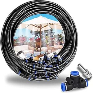 Trampoline Misting System, Garden Mister System, Outdoor Parasol Misting, DIY Greenhouse Misting System, for Patio, Garden, Lawn, Greenhouse,6m,Tranquillity69