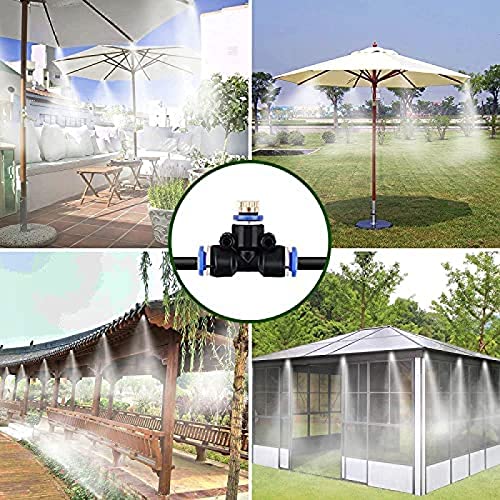 Trampoline Misting System, Garden Mister System, Outdoor Parasol Misting, DIY Greenhouse Misting System, for Patio, Garden, Lawn, Greenhouse,6m,Tranquillity69