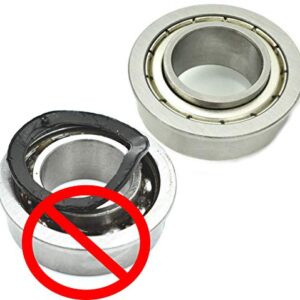 HD Switch Front Wheel Rim Bushing to Bearing Conversion Kit Replacement for AYP Husqvarna Craftsman Murray, Poulan Garden Tractor Mowers w/All Hardware