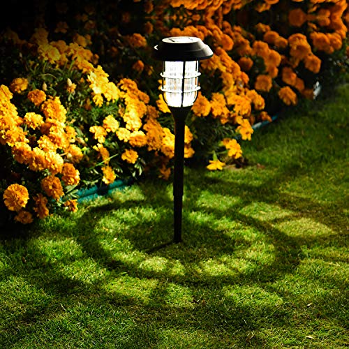 Nekepy Solar Lights Outdoor, Solar Powered Pathway Waterproof Landscape Light for Patio Walkway Driveway Garden Yard, 8 Pack