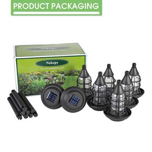 Nekepy Solar Lights Outdoor, Solar Powered Pathway Waterproof Landscape Light for Patio Walkway Driveway Garden Yard, 8 Pack