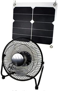 goodsoz 10w solar panel fan outdoor for home chicken house rv car gazebo ventilation system