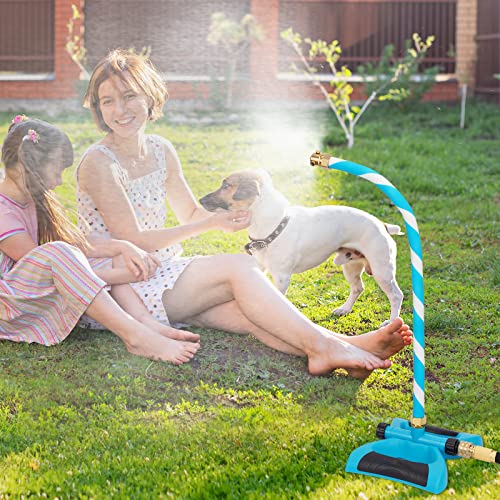 DRNCURN Misters for Outside Patio, Portable Misting Cooling System with Three Spary Nozzles, Stand Flexible&Adjustable Mister for Outdoor Patio Cooling Pool BBQ Kids Water Playing