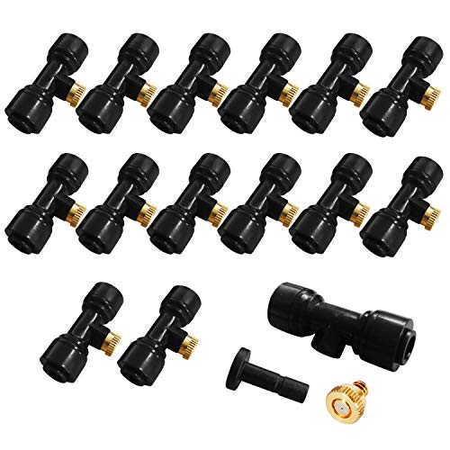 KUWAN 15 Packs Brass Misting Nozzles for Garden Outdoor Patio Home (1)