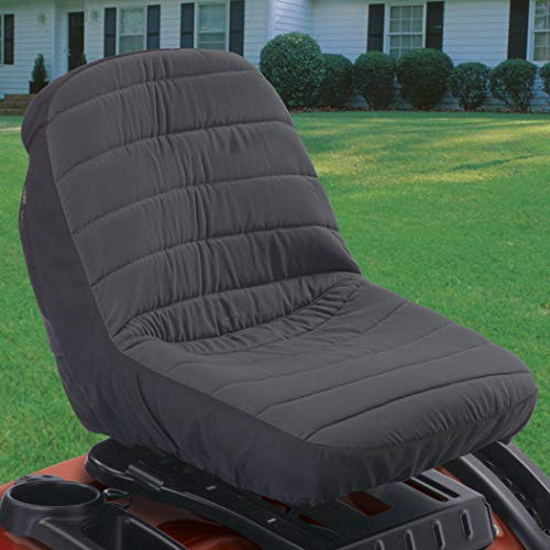 Classic Accessories Deluxe Riding Lawn Mower Seat Cover, Medium