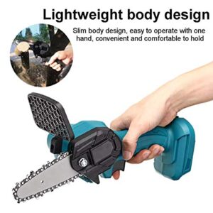 Mini Chainsaw Handheld Cordless Electric Portable Chainsaw with Brushless Motor for Wood Cutting, Tree Pruning and Garden,Mulan