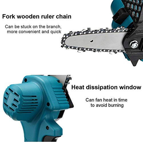 Mini Chainsaw Handheld Cordless Electric Portable Chainsaw with Brushless Motor for Wood Cutting, Tree Pruning and Garden,Mulan