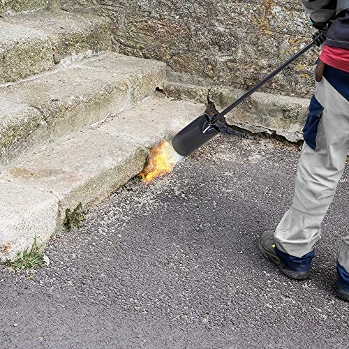 Ivation 500,00 BTU Propane Torch, Heavy Duty Weed Burner, Extra Long 10’ Hose, Adjustable Flame Control & Flint Ignitor, Outdoor Weed Killer for Weeds, Snow Melting, Roofing, Roads & More