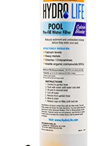 Hydro Life 52804 Pool Pre-Fill Water Filter with Calcium Blocker, White