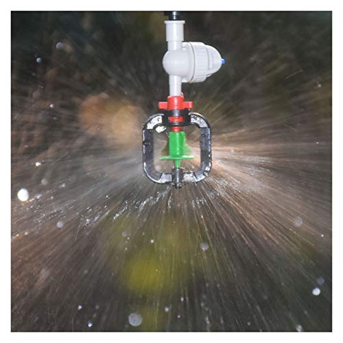 Xiaochen Lawn Irrigation Garden Watering 10Pcs 360-degree Suspended Anti-drip Spray Nozzle, Rotating Refraction Nozzle with Barbed Threaded Connector (Color : J)