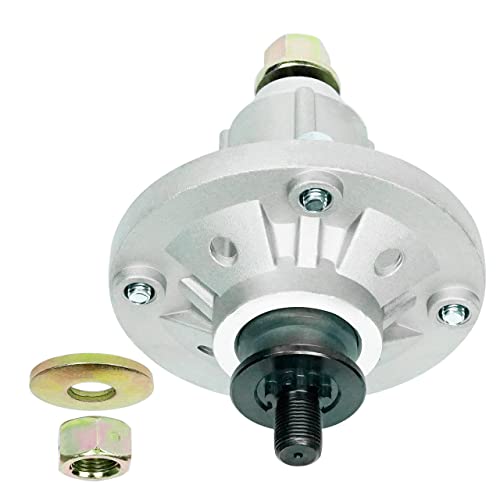 New Blade Spindle Assembly Compatible with 42" 48" Mower Deck Replaces John Deere GY20454 GY21098 GY20962 GY20867 Oregon 82-359, Stens 285-851 Includes Grease Zerk, Mounting Holes are Threaded