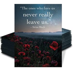 bentley seed co. remembrance – the ones who love us never really leave us – seed favor packets – gardening gifts – poppy seeds for planting – garden or indoor plant flowers – growing plants in memory