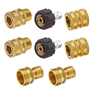 Fachmann Pressure Washer Adapter Set, Quick Disconnect Kit, M22 Swivel to 3/8'' Quick Connect, 3/4" to Quick Release