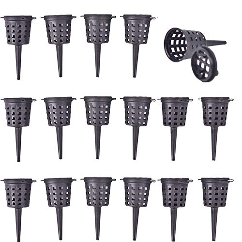 OBANGONG 100PCS Fertilizer Mesh Baskets Garden Nursery Pots Portable Aquarium with Lid Planting Nutrition Cups for Succulent,Orchid,Bonsai