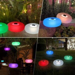 Floating Pool Lights,15" Solar Pool Glow Lights Ball IP68 Waterproof, Light up Pool Lights That Float with Remote,Hangable Color Changing LED Night Light for Pond,Pool,Garden-1Pc