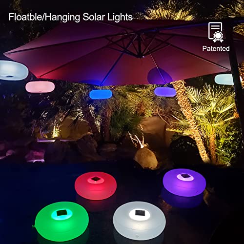 Floating Pool Lights,15" Solar Pool Glow Lights Ball IP68 Waterproof, Light up Pool Lights That Float with Remote,Hangable Color Changing LED Night Light for Pond,Pool,Garden-1Pc