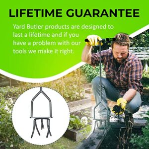 Yard Butler Twist Tiller garden cultivator & hand tiller heavy duty garden claw hand tool - ITNT-4