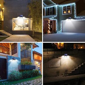 Ollivage Security Solar Lights Outdoor, LED Motion Sensor Flood Lights Outdoor, 6500K Super Bright Wide Angle, 3 Adjustable Heads, IP65 Waterproof, Fence Light Solar Powered for Outside Yard Garden