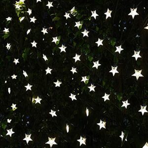 Darknessbreak Solar Christmas Lights Outdoor Star Lights String,35ft 50 LED Twinkle Fairy Solar String Lights Waterproof for Patio,Garden,Backyard,Lawn,Christmas Tree,Porch Decor.