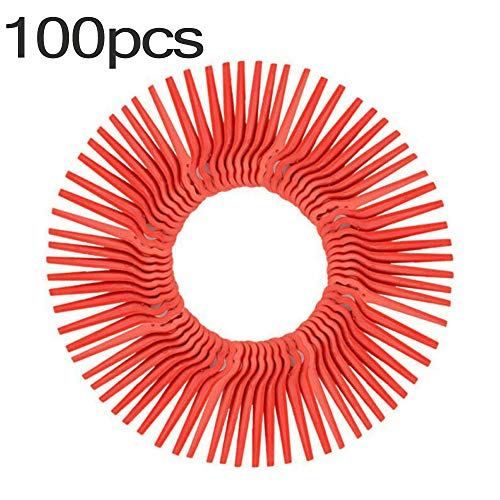 Chuancheng 100Pcs Plastic Cutter Blades Replacement for Stihl PolyCut 2-2 Garden Lawn Mower Trimmer Blades 4008 007 1000 Grass Cutter Tool (100)