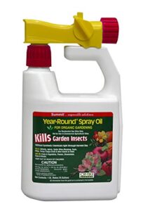 summit 121-12 year-round spray oil for garden insects ready-to-spray, 1-quart
