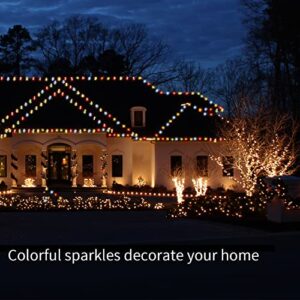 Eva's Light C9 LED Christmas Lights Outdoor, 23ft RGB Color Changing Christmas Lights C9, 20 LED Bulbs Multicolor Connectable C9 Christmas String Lights Waterproof for Garden Party Yard Patio