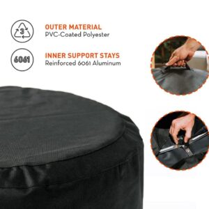 Solo Stove Yukon Shelter Protective Fire Pit Cover for Round Fire Pits Waterproof Cover Great Fire Pit Accessories for Camping and Outdoors, Black