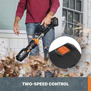 WORX 20V LEAFJET Cordless Leaf Blower with Power Share Brushless Motor - WG543 (Battery & Charger Included)