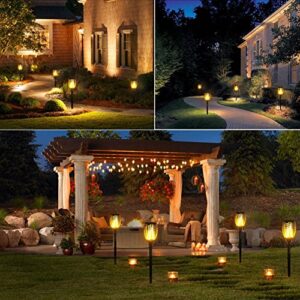 Koopower Solar Flame Torch, 96 LED Solar Lights Outdoor Decorative with Flickering Flame, Waterproof Outdoor Lights for Garden Landscape Yard Pathway Patio(2 PACK)