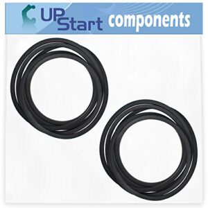 upstart components 2-pack 196103 deck drive belt replacement for craftsman 917276921 lawn and garden riding tractor – compatible with 587686701 54 inch mower deck belt