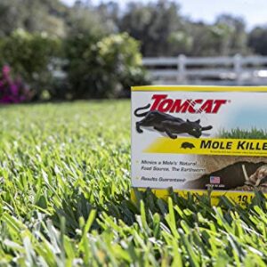 Tomcat Mole Killer-Worm Bait: Ready-to-Use, Includes 10 Worms per Box