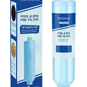 Garden Hose Filter for Filling Hot Tub, Pool, Spa, Greatly Reduces Sediment, Chlorine, Heavy Metals and Odors, Standard 3/4" Garden Hose Thread (1 pack)