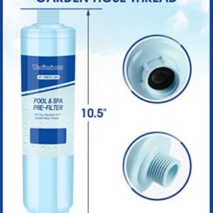 Garden Hose Filter for Filling Hot Tub, Pool, Spa, Greatly Reduces Sediment, Chlorine, Heavy Metals and Odors, Standard 3/4" Garden Hose Thread (1 pack)