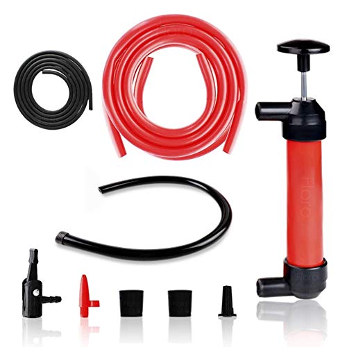 FLORO Manual Siphon Pump Kit, Transfer Tracker Oil, Rain Water Barrel in Garden