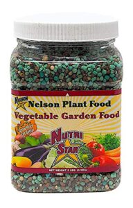 nelson all vegetable garden plant food granular fertilizer multi purpose high calcium phosphorus micronutrients in ground gardens containers greenhouses nutristar 12-14-11 (2 lb)