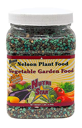 Nelson All Vegetable Garden Plant Food Granular Fertilizer Multi Purpose High Calcium Phosphorus Micronutrients In Ground Gardens Containers Greenhouses NutriStar 12-14-11 (2 LB)