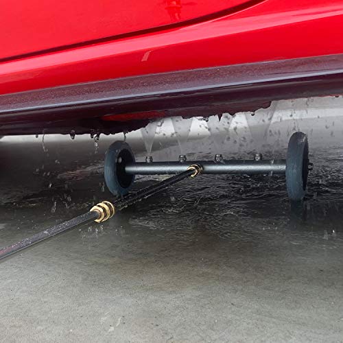 RIDGE WASHER Pressure Washer Undercarriage Cleaner, 16 Inch Undercarriage Washer, Pressure Washer Under Car Cleaner with Straight Extension Wand, 4000 PSI