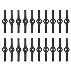 Plastic Trimmer Blades, Black Replacement Trimmer Blades 14 x 3.3cm for Gardens