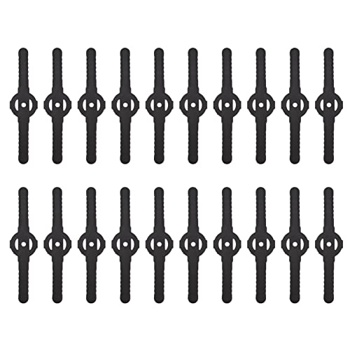 Plastic Trimmer Blades, Black Replacement Trimmer Blades 14 x 3.3cm for Gardens