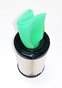 air filter plus pre-filter compatible with briggs & stratton air filter 796031, 591334, 594201, pre-filter 797704