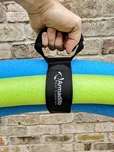 Heavy Duty Cinch Strap for Pool Vacuum Hose, Pool Noodles, Garden Hose and Other Large Outdoor Items. Stores and organizes Equipment, and Includes Handle for Hanging and Carrying (2, 30")