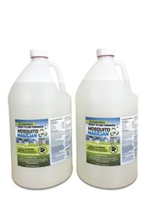 2 gallons of mosquito magician ready to use spray – natural mosquito and insect repellent for outdoor pest control – use in any sprayer
