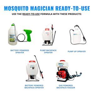 2 Gallons of Mosquito Magician Ready to USE Spray - Natural Mosquito and Insect Repellent for Outdoor Pest Control - Use in Any Sprayer